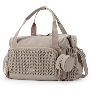 Large Diaper Tote Bag Travel Baby Hospital Bag with Changing Pad Pockets